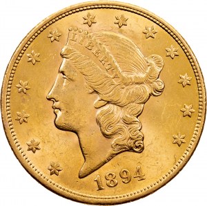 Repubblica federale, 20 dollari 1894, S