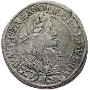 Leopold I., 15 Kreuzer 1663, Wiedeń