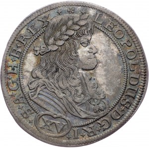 Leopoldo I., 15 Kreuzer 1675, SHS, Breslau