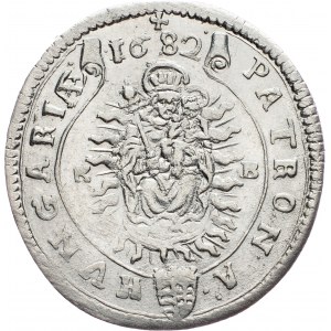 Leopoldo I., 15 Kreuzer 1682, KB, Kremnitz