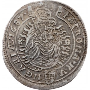 Leopoldo I., 15 Kreuzer 1687, KB
