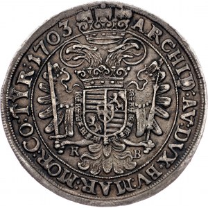 Léopold Ier, 1/2 Thaler 1703, KB, Kremnitz