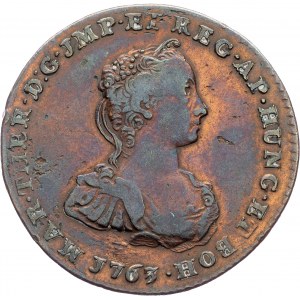 Rakúske Holandsko, Maria Theresia, Jeton 1763, Namur