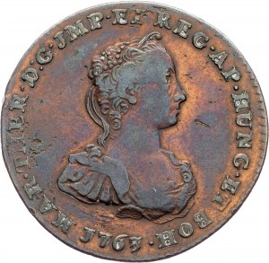 Rakúske Holandsko, Maria Theresia, Jeton 1763, Namur