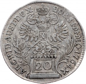 Maria Teresa, 20 Kreuzer 1764, Praga