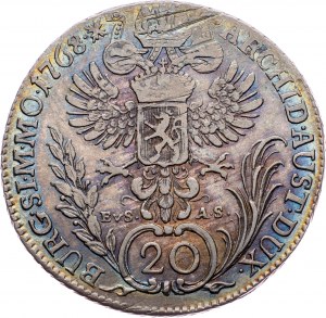 Maria Theresia, 20 Kreuzer 1768, Prag