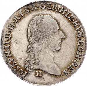Joseph II. 1/4 Taler 1788, H, Günzburg