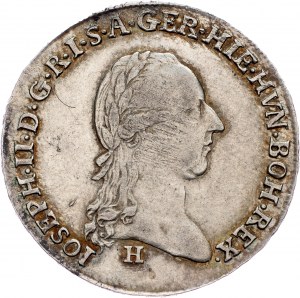 Josef II., 1/4 Thaler 1788, H, Günzburg