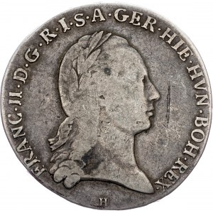 Franz I. (II.), 1 Thaler 1796, H, Günzburg