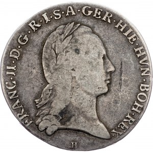 Francesco I. (II.), 1 Thaler 1796, H, Günzburg