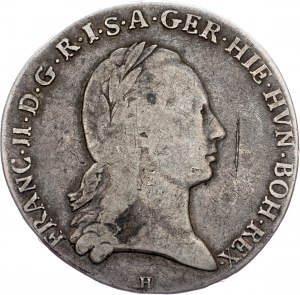 Franz I. (II.), 1 Thaler 1796, H, Günzburg