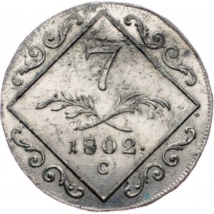 Franz I. (II.), 7 Kreuzer 1802, C, Praha