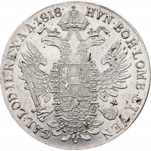 Franz I. (II.), 1 Thaler 1818, V, Benátky