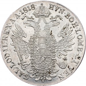 Franz I. (II.), 1 Thaler 1818, V, Venice