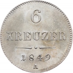 František Jozef I., 6 Kreuzer 1849, A