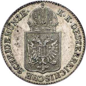 František Jozef I., 6 Kreuzer 1849, INCUSE