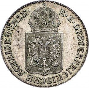 František Josef I., 6 Kreuzer 1849, INCUSE