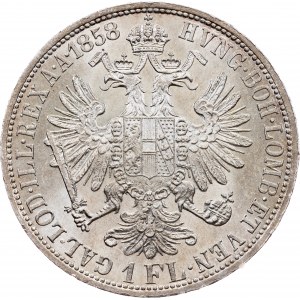Franciszek Józef I, 1 Gulden 1858, A