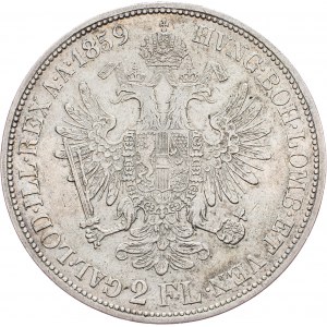 Francesco Giuseppe I., 2 Gulden 1859, B, Kremnitz