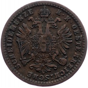 Francesco Giuseppe I., 1 Kreuzer 1860, Vienna