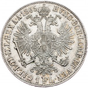 Francesco Giuseppe I., 1 Gulden 1865, B, Kremnitz