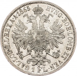 Francesco Giuseppe I., 1 Gulden 1865, A, Vienna