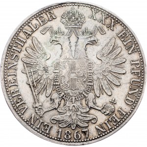 Francesco Giuseppe I., 1 Thaler 1867, E, Karlsburg