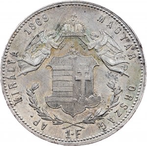 František Josef I., 1 forint 1869, KB