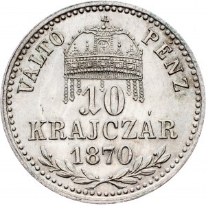 François-Joseph Ier, 10 Krajczár 1870, KB, Kremnitz