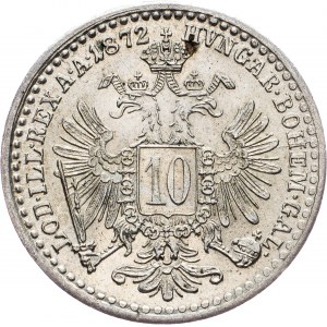 Franz Joseph I., 10 Kreuzer 1872, Vienna