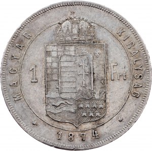Franciszek Józef I, 1 forint 1874, KB