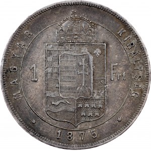 František Josef I., 1 forint 1875, KB