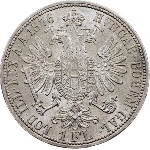 Franz Joseph I., 1 Gulden 1876, Vienna