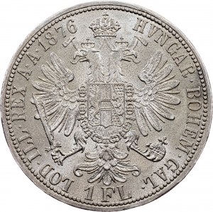 Franz Joseph I., 1 Gulden 1876, Viedeň