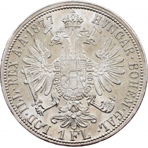 Francesco Giuseppe I., 1 Gulden 1877, Vienna