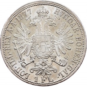 Franz Joseph I., 1 Gulden 1877, Vídeň