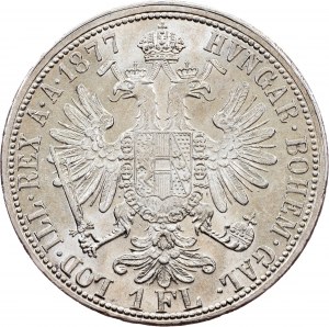 Franz Joseph I., 1 Gulden 1877, Viedeň