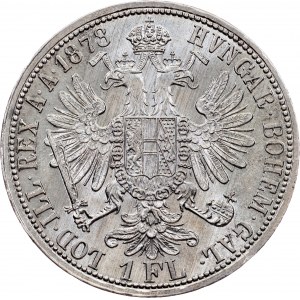 Franz Joseph I., 1 Gulden 1878, Viedeň