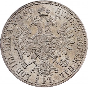 Francesco Giuseppe I., 1 Gulden 1880, Vienna