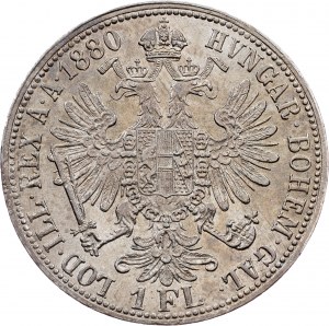 Franz Joseph I., 1 Gulden 1880, Viedeň