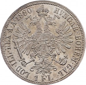 Francesco Giuseppe I., 1 Gulden 1880, Vienna