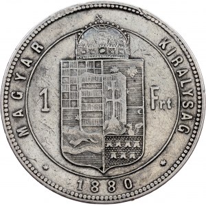 Franciszek Józef I, 1 forint 1880, KB