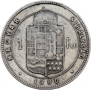 František Josef I., 1 forint 1880, KB