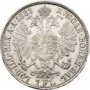 Franz Joseph I., 1 Gulden 1881, Viedeň