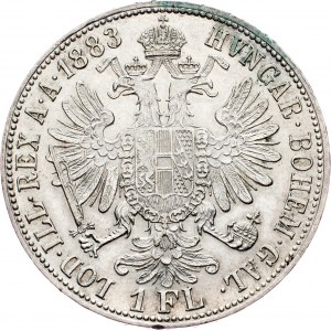 Franz Joseph I., 1 Gulden 1883, Viedeň