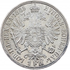 Franz Joseph I., 1 Gulden 1885, Vídeň