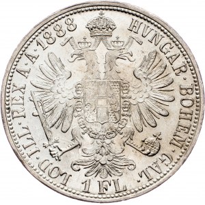 Franz Joseph I., 1 Gulden 1888, Vídeň