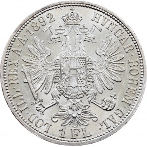 Franz Joseph I., 1 Gulden 1892, Vídeň