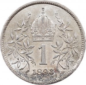 Franz Joseph I., 1 Krone 1893, Wien