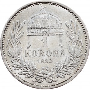 Franciszek Józef I, 1 Korona 1893, KB